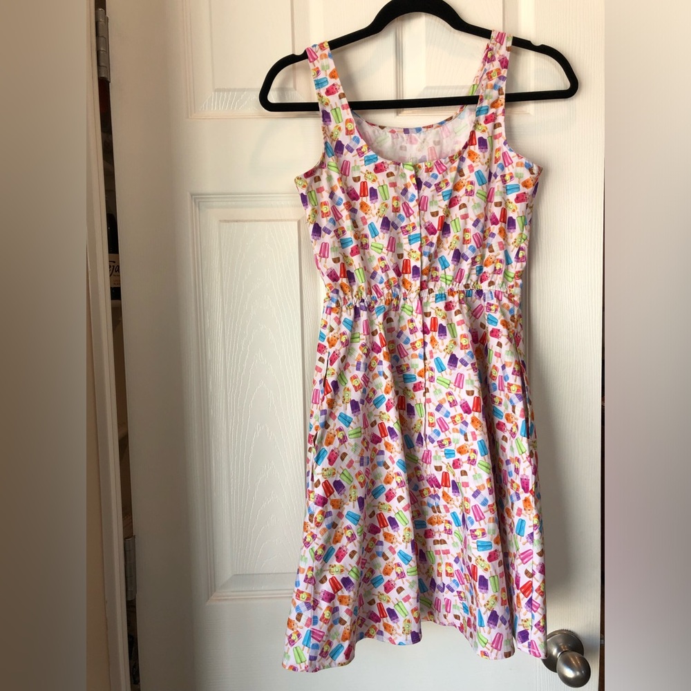 Retrolicious ‘Popsicles’ Dress - Vintage Inspired Sleeveless Dress. XSmall